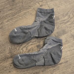 Smartwool Ankle Socks, Gray, Size Large